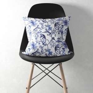 Funda Cojín (Whimsy Blue Garden)
